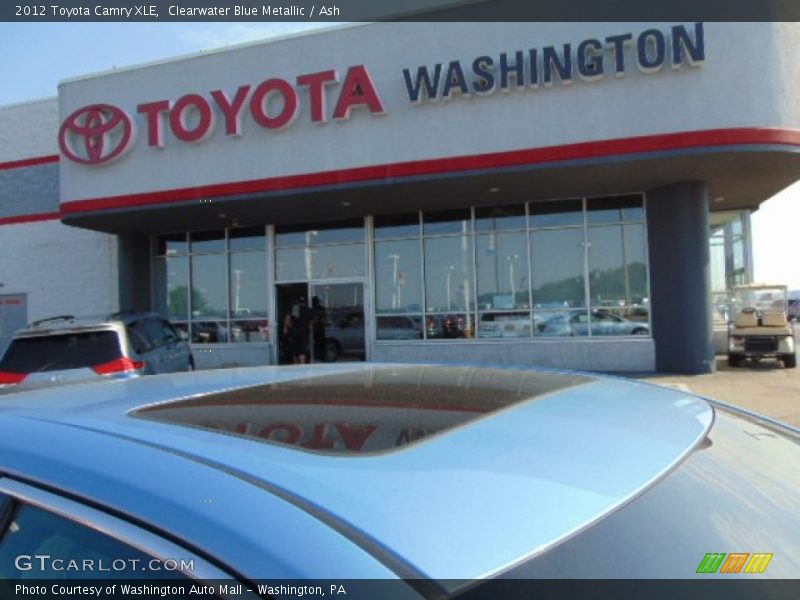 Clearwater Blue Metallic / Ash 2012 Toyota Camry XLE