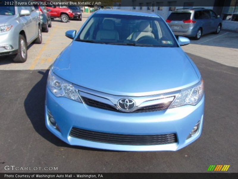 Clearwater Blue Metallic / Ash 2012 Toyota Camry XLE