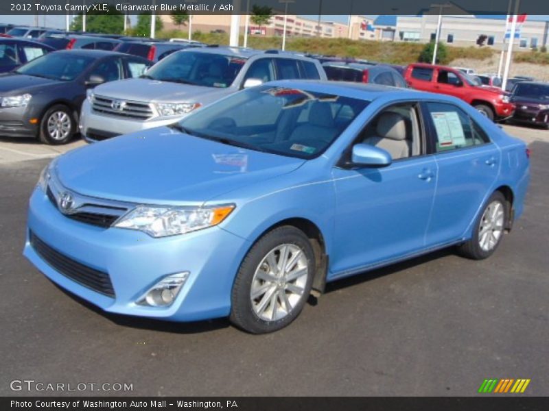Clearwater Blue Metallic / Ash 2012 Toyota Camry XLE
