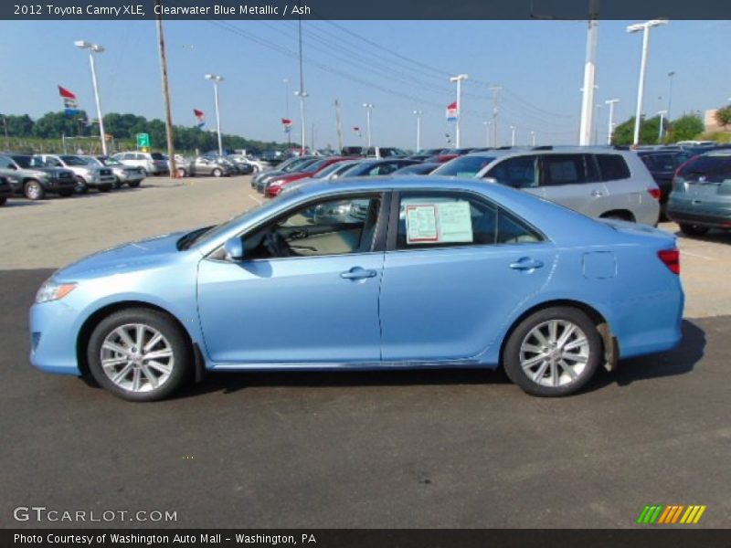 Clearwater Blue Metallic / Ash 2012 Toyota Camry XLE
