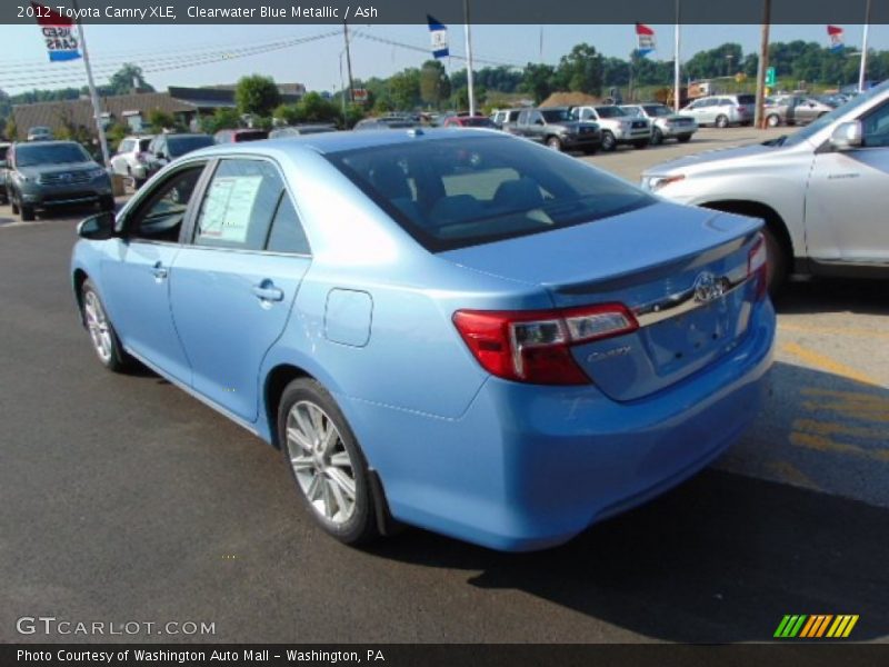 Clearwater Blue Metallic / Ash 2012 Toyota Camry XLE