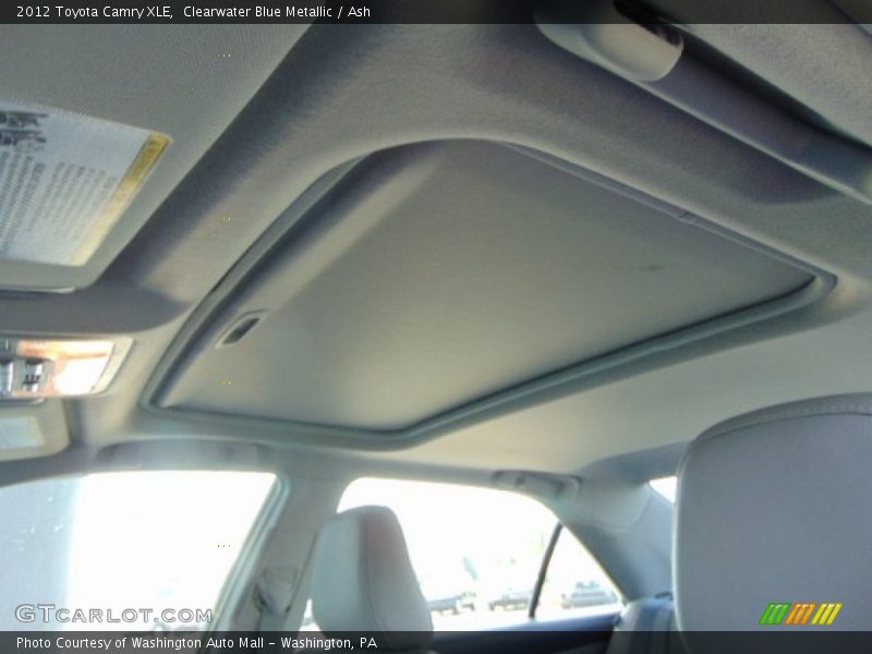 Clearwater Blue Metallic / Ash 2012 Toyota Camry XLE