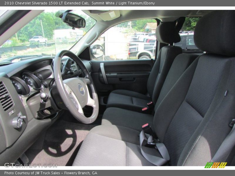Summit White / Light Titanium/Ebony 2010 Chevrolet Silverado 1500 LT Extended Cab