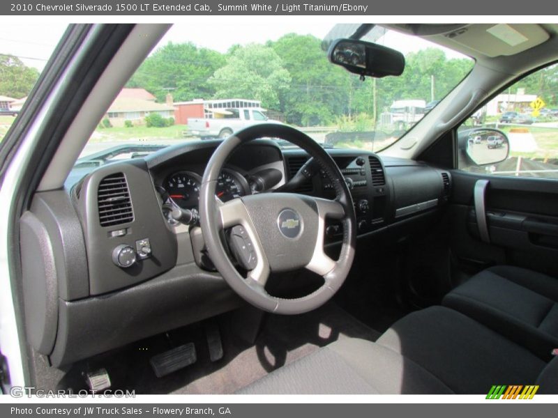 Summit White / Light Titanium/Ebony 2010 Chevrolet Silverado 1500 LT Extended Cab