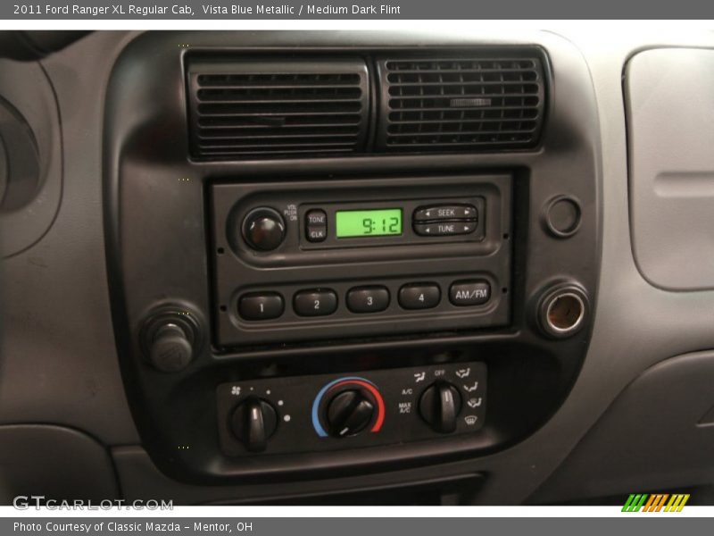 Vista Blue Metallic / Medium Dark Flint 2011 Ford Ranger XL Regular Cab