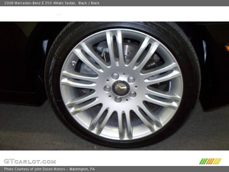 Black / Black 2008 Mercedes-Benz E 350 4Matic Sedan