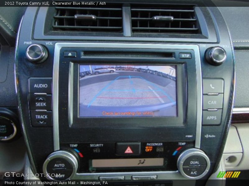 Clearwater Blue Metallic / Ash 2012 Toyota Camry XLE