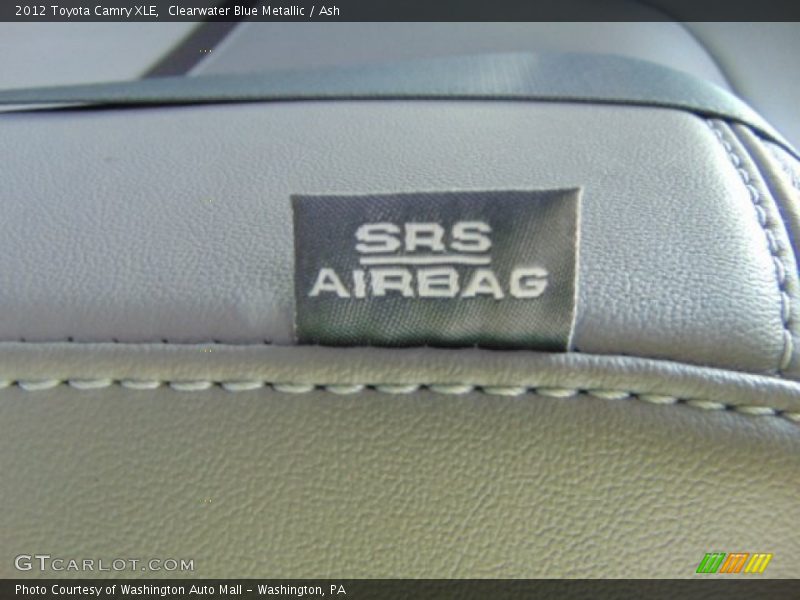 Clearwater Blue Metallic / Ash 2012 Toyota Camry XLE