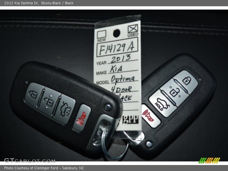 Ebony Black / Black 2013 Kia Optima SX