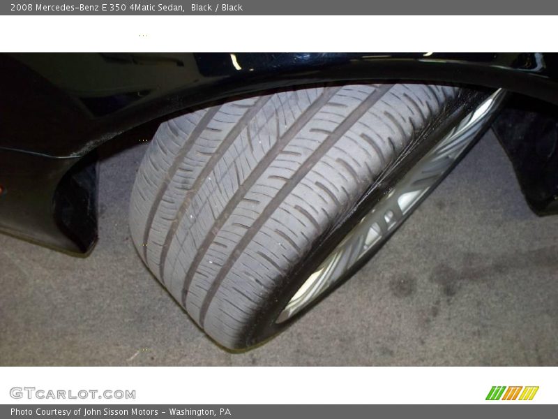 Black / Black 2008 Mercedes-Benz E 350 4Matic Sedan