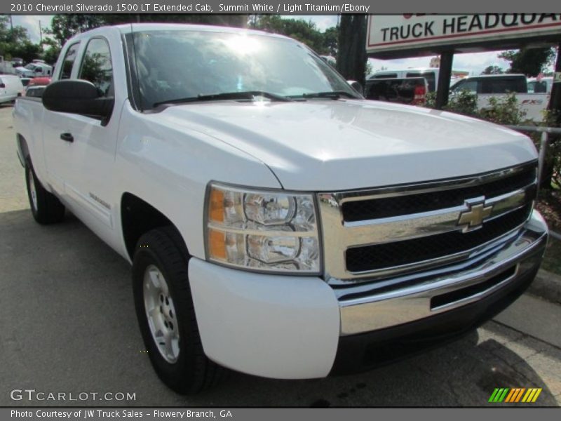 Summit White / Light Titanium/Ebony 2010 Chevrolet Silverado 1500 LT Extended Cab