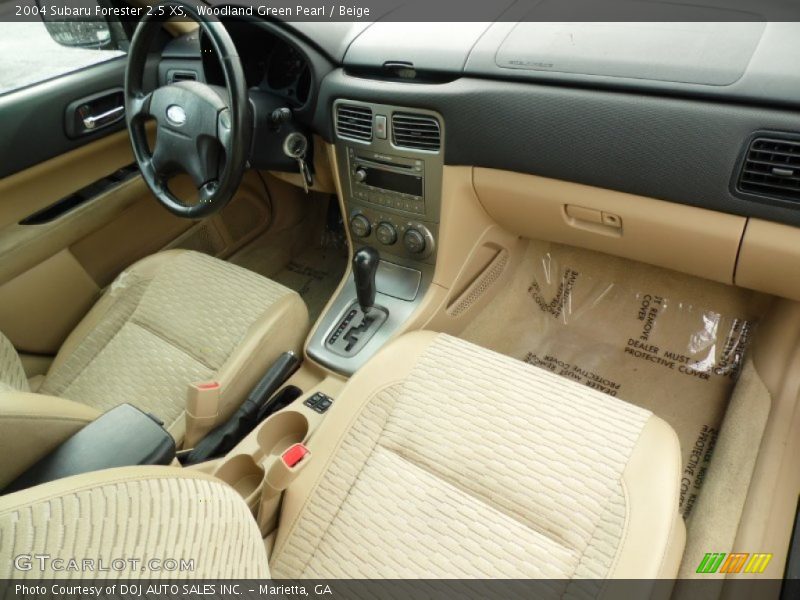Woodland Green Pearl / Beige 2004 Subaru Forester 2.5 XS
