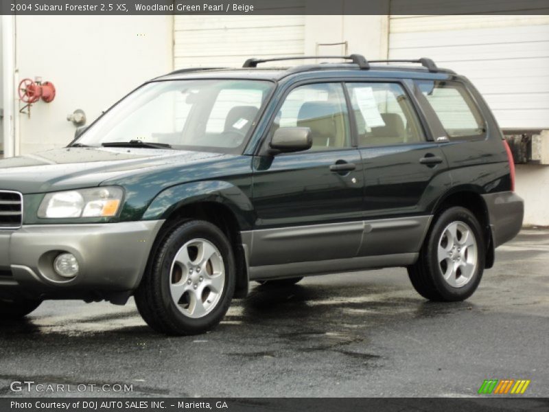 Woodland Green Pearl / Beige 2004 Subaru Forester 2.5 XS