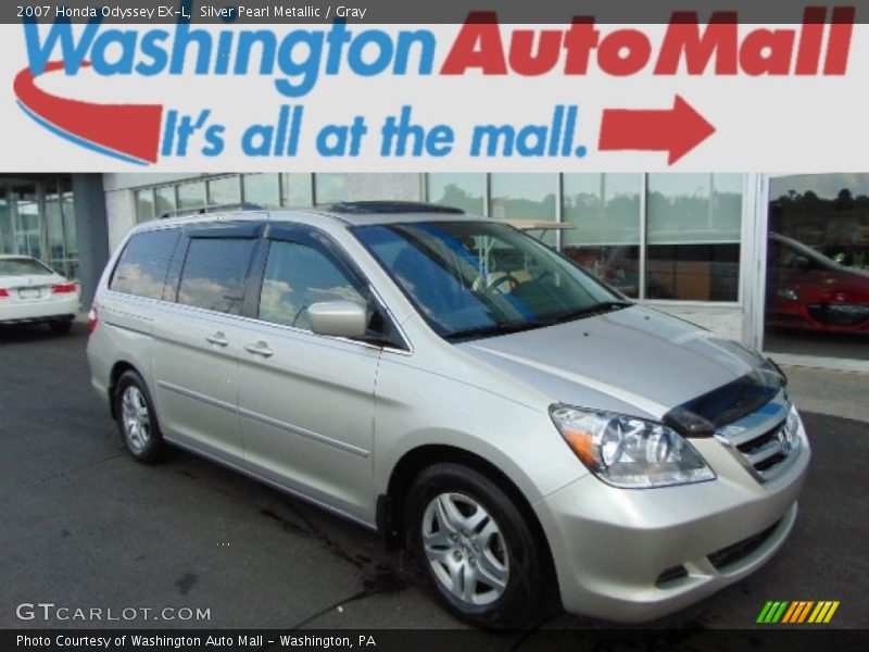 Silver Pearl Metallic / Gray 2007 Honda Odyssey EX-L