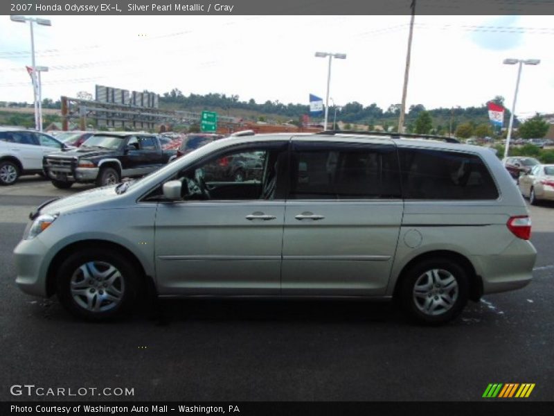 Silver Pearl Metallic / Gray 2007 Honda Odyssey EX-L