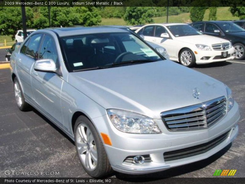 Iridium Silver Metallic / Black 2009 Mercedes-Benz C 300 Luxury