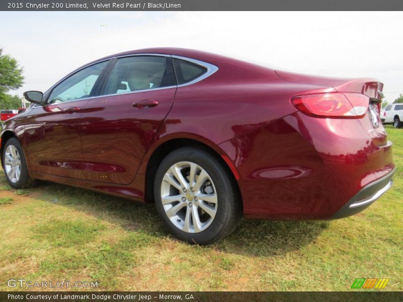 Velvet Red Pearl / Black/Linen 2015 Chrysler 200 Limited