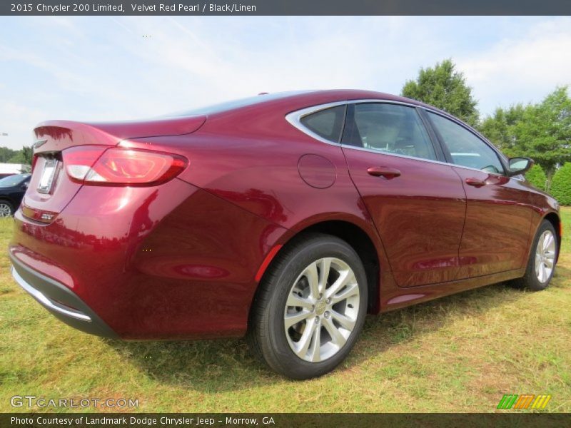 Velvet Red Pearl / Black/Linen 2015 Chrysler 200 Limited