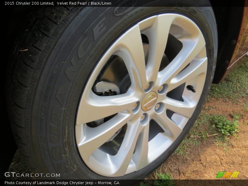 Velvet Red Pearl / Black/Linen 2015 Chrysler 200 Limited