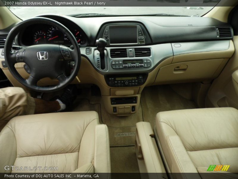 Nighthawk Black Pearl / Ivory 2007 Honda Odyssey EX-L