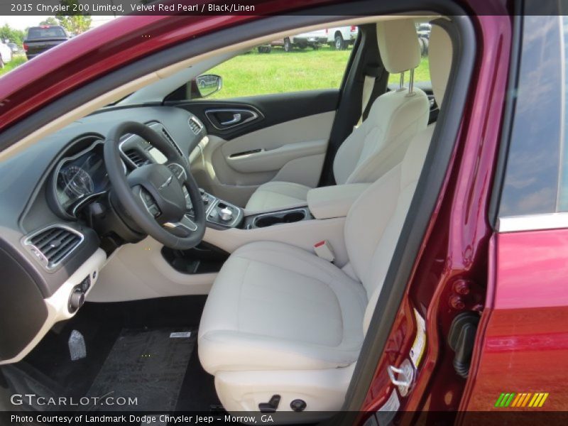 Velvet Red Pearl / Black/Linen 2015 Chrysler 200 Limited