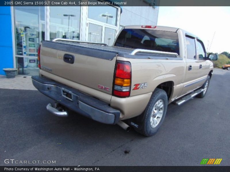 Sand Beige Metallic / Neutral 2005 GMC Sierra 1500 SLT Crew Cab 4x4