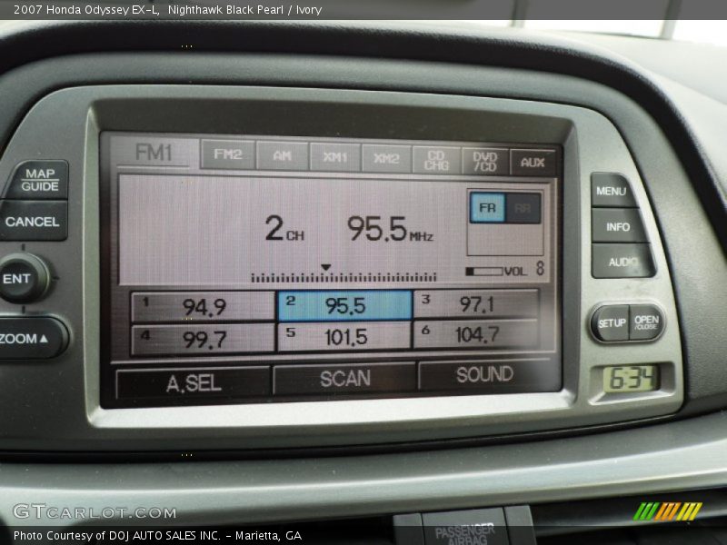 Nighthawk Black Pearl / Ivory 2007 Honda Odyssey EX-L