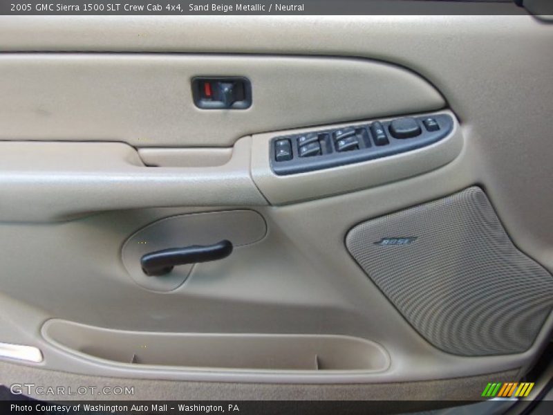 Sand Beige Metallic / Neutral 2005 GMC Sierra 1500 SLT Crew Cab 4x4