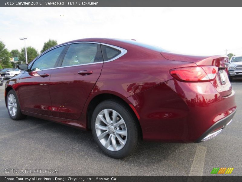 Velvet Red Pearl / Black/Linen 2015 Chrysler 200 C