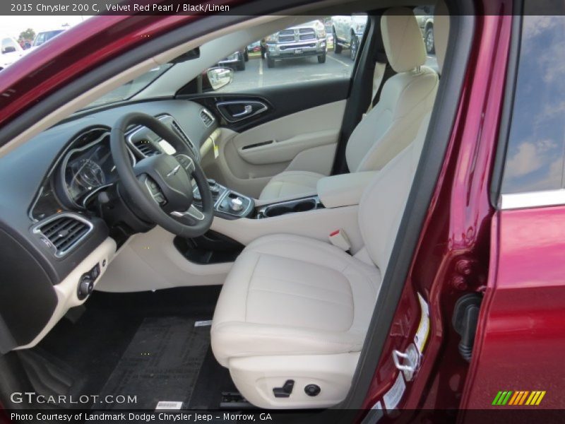 Velvet Red Pearl / Black/Linen 2015 Chrysler 200 C