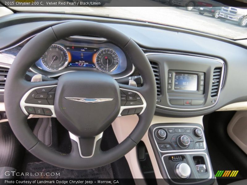 Velvet Red Pearl / Black/Linen 2015 Chrysler 200 C