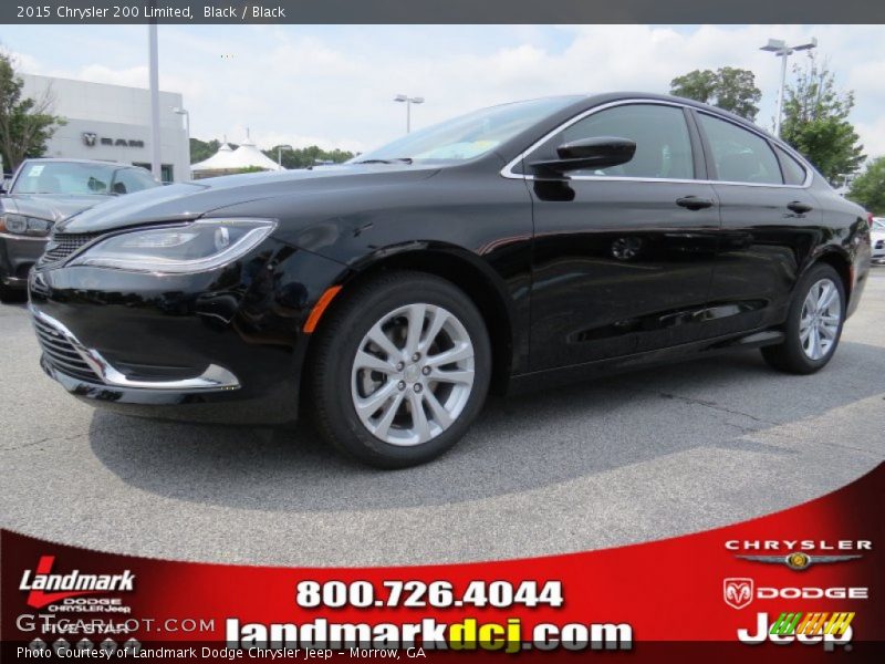 Black / Black 2015 Chrysler 200 Limited