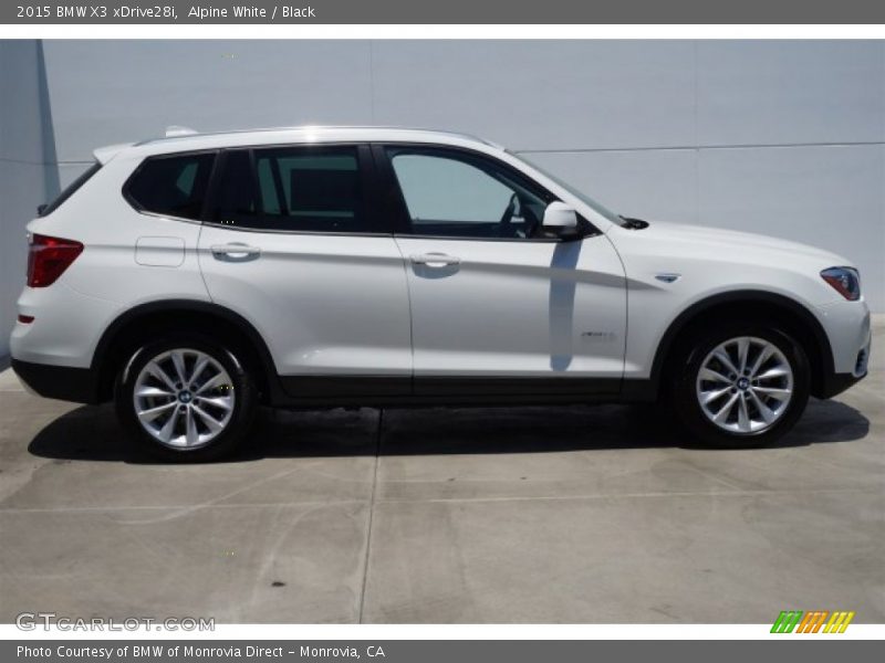 Alpine White / Black 2015 BMW X3 xDrive28i