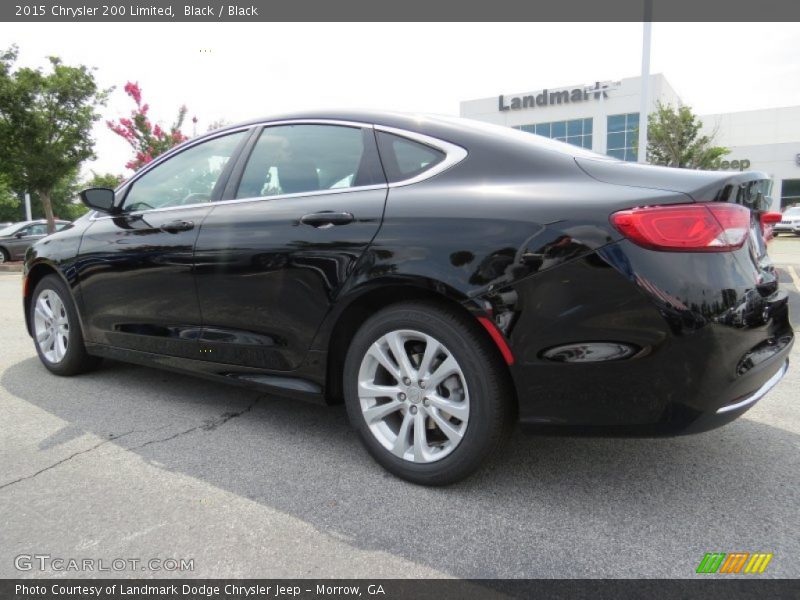 Black / Black 2015 Chrysler 200 Limited