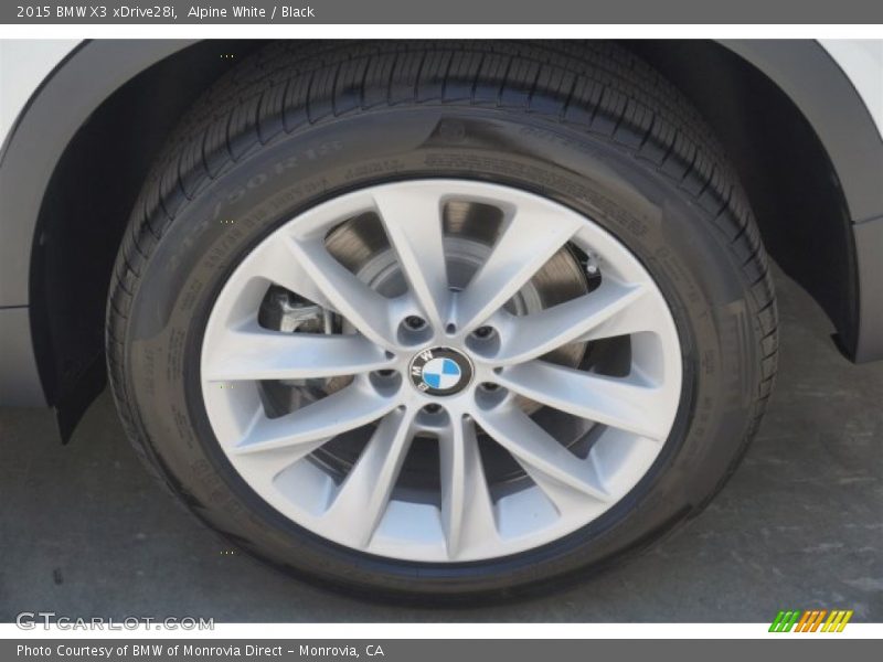 Alpine White / Black 2015 BMW X3 xDrive28i
