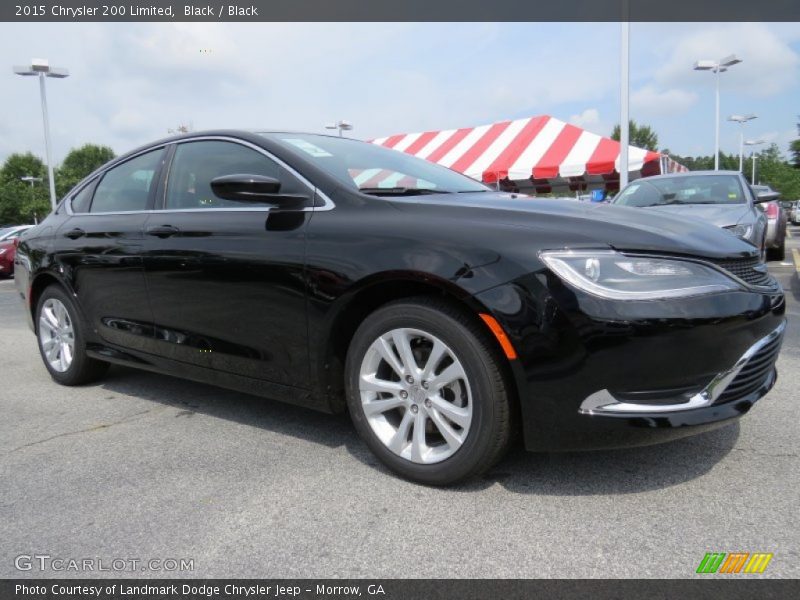 Black / Black 2015 Chrysler 200 Limited
