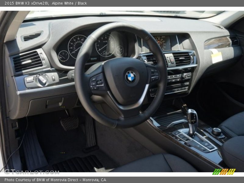 Alpine White / Black 2015 BMW X3 xDrive28i