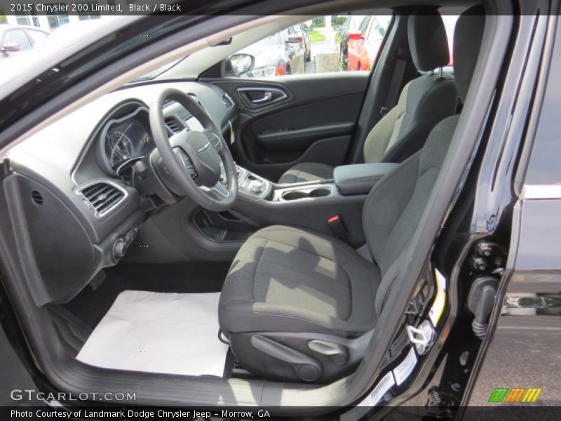 Black / Black 2015 Chrysler 200 Limited