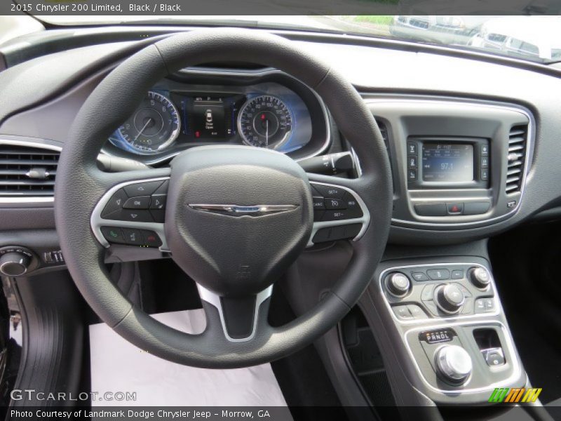 Black / Black 2015 Chrysler 200 Limited
