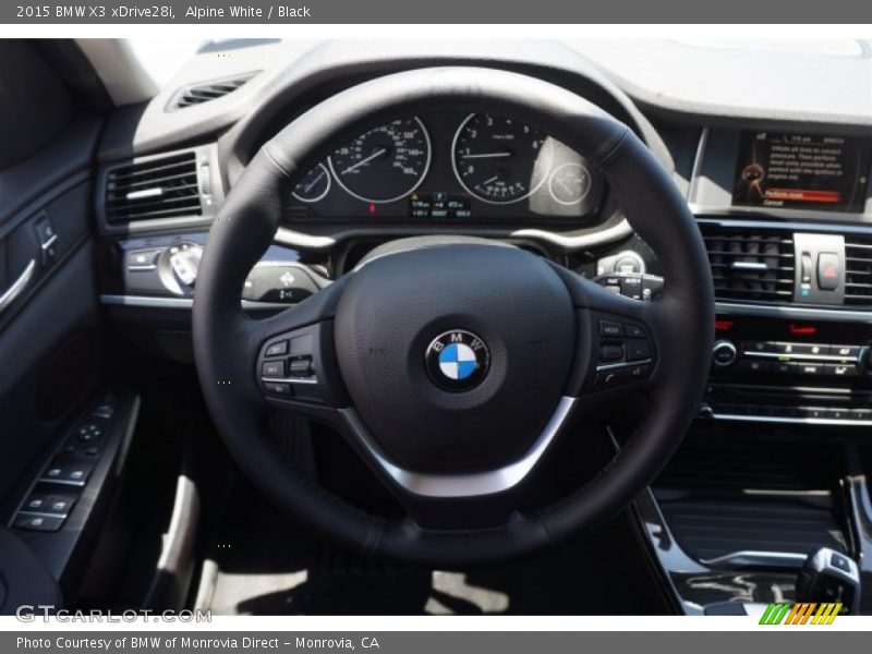 Alpine White / Black 2015 BMW X3 xDrive28i