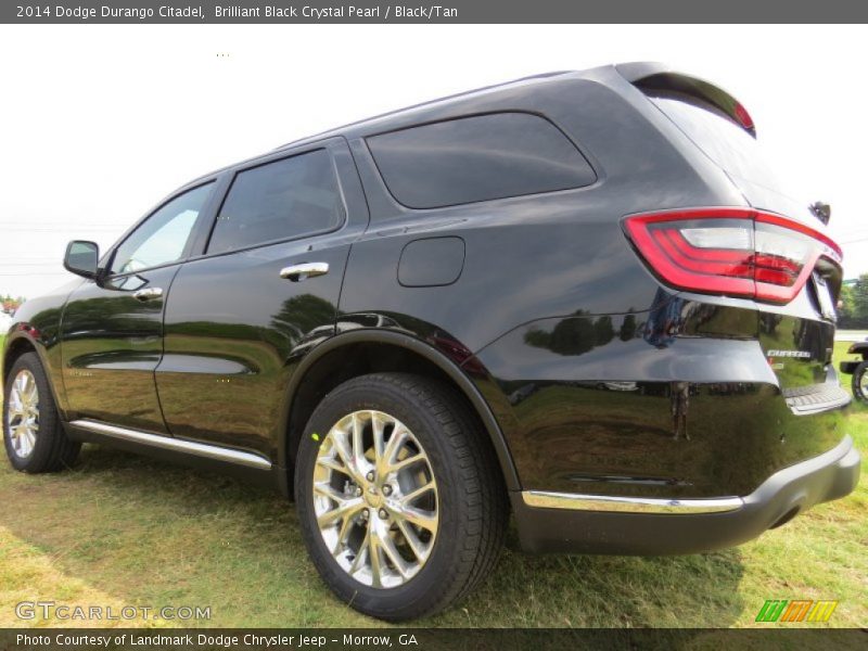 Brilliant Black Crystal Pearl / Black/Tan 2014 Dodge Durango Citadel