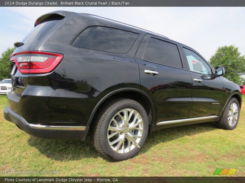 Brilliant Black Crystal Pearl / Black/Tan 2014 Dodge Durango Citadel