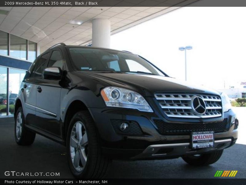 Black / Black 2009 Mercedes-Benz ML 350 4Matic