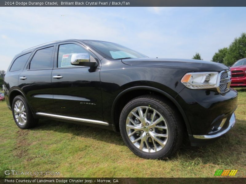 Brilliant Black Crystal Pearl / Black/Tan 2014 Dodge Durango Citadel