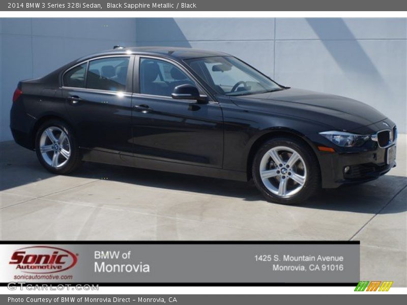 Black Sapphire Metallic / Black 2014 BMW 3 Series 328i Sedan