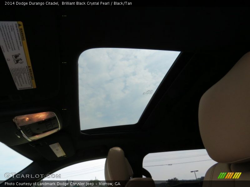 Brilliant Black Crystal Pearl / Black/Tan 2014 Dodge Durango Citadel