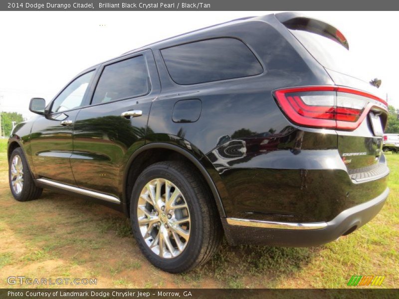 Brilliant Black Crystal Pearl / Black/Tan 2014 Dodge Durango Citadel
