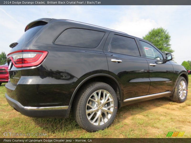 Brilliant Black Crystal Pearl / Black/Tan 2014 Dodge Durango Citadel