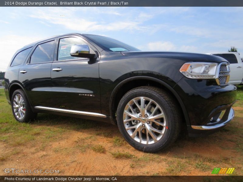 Brilliant Black Crystal Pearl / Black/Tan 2014 Dodge Durango Citadel