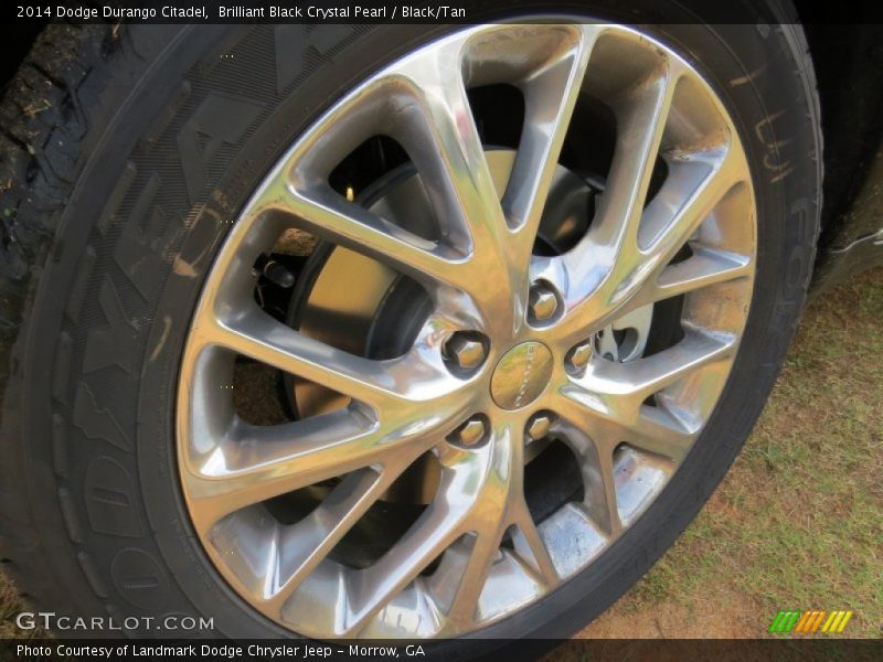 Brilliant Black Crystal Pearl / Black/Tan 2014 Dodge Durango Citadel